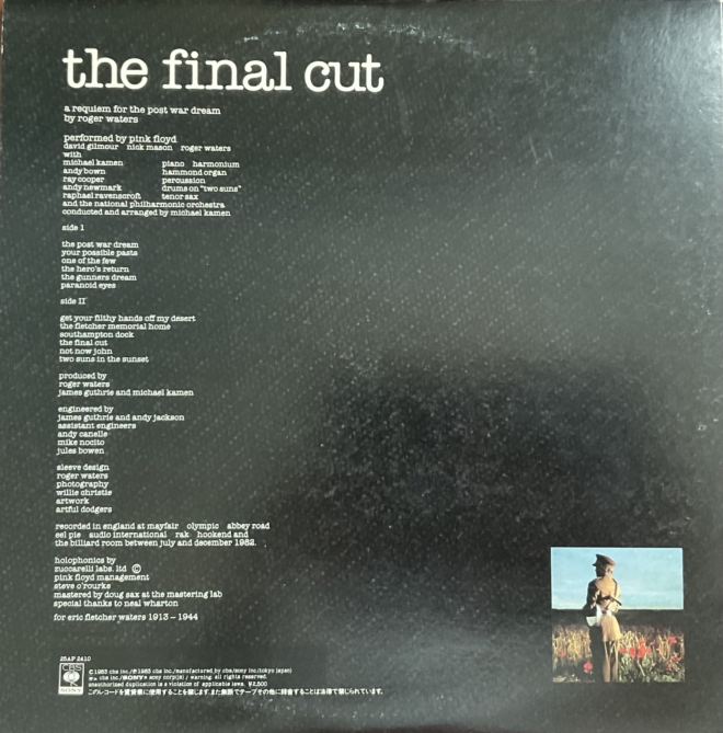 Pink Floyd - The Final Cut - imagine 2